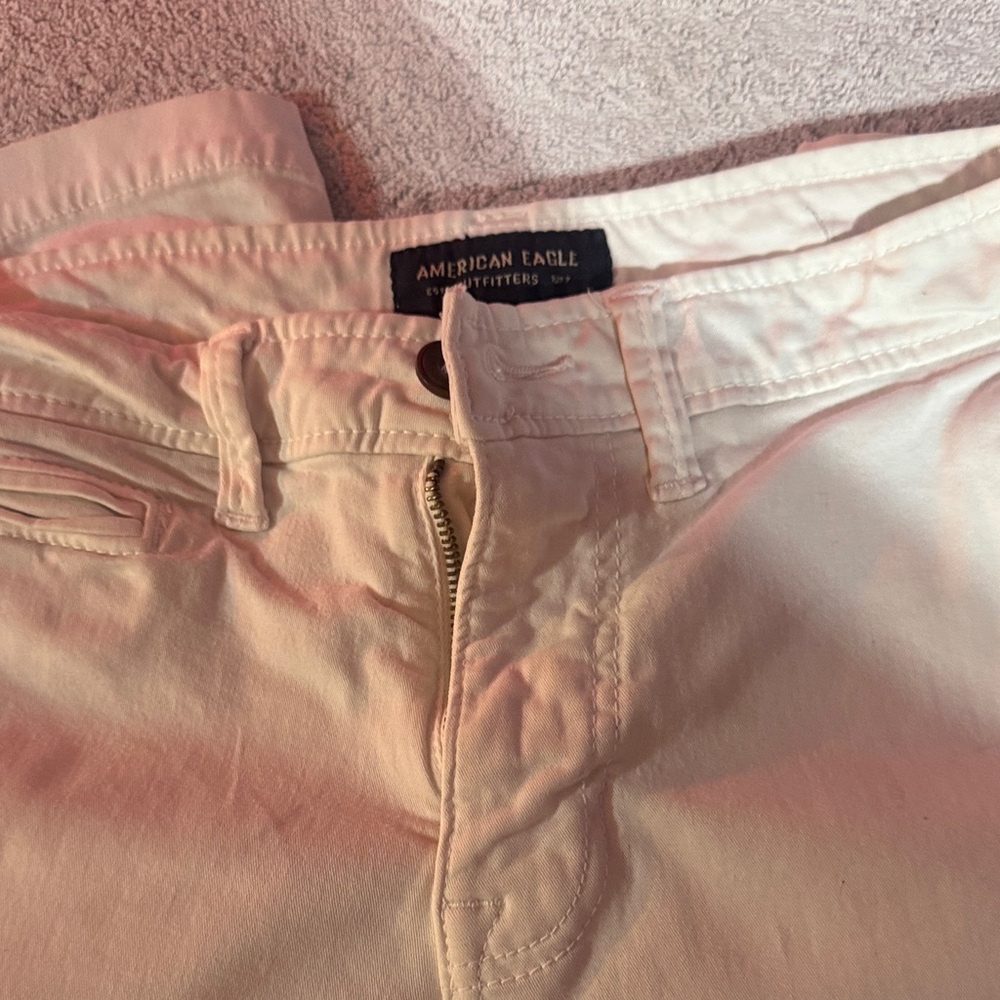 American Eagle Classic Cream Trousers